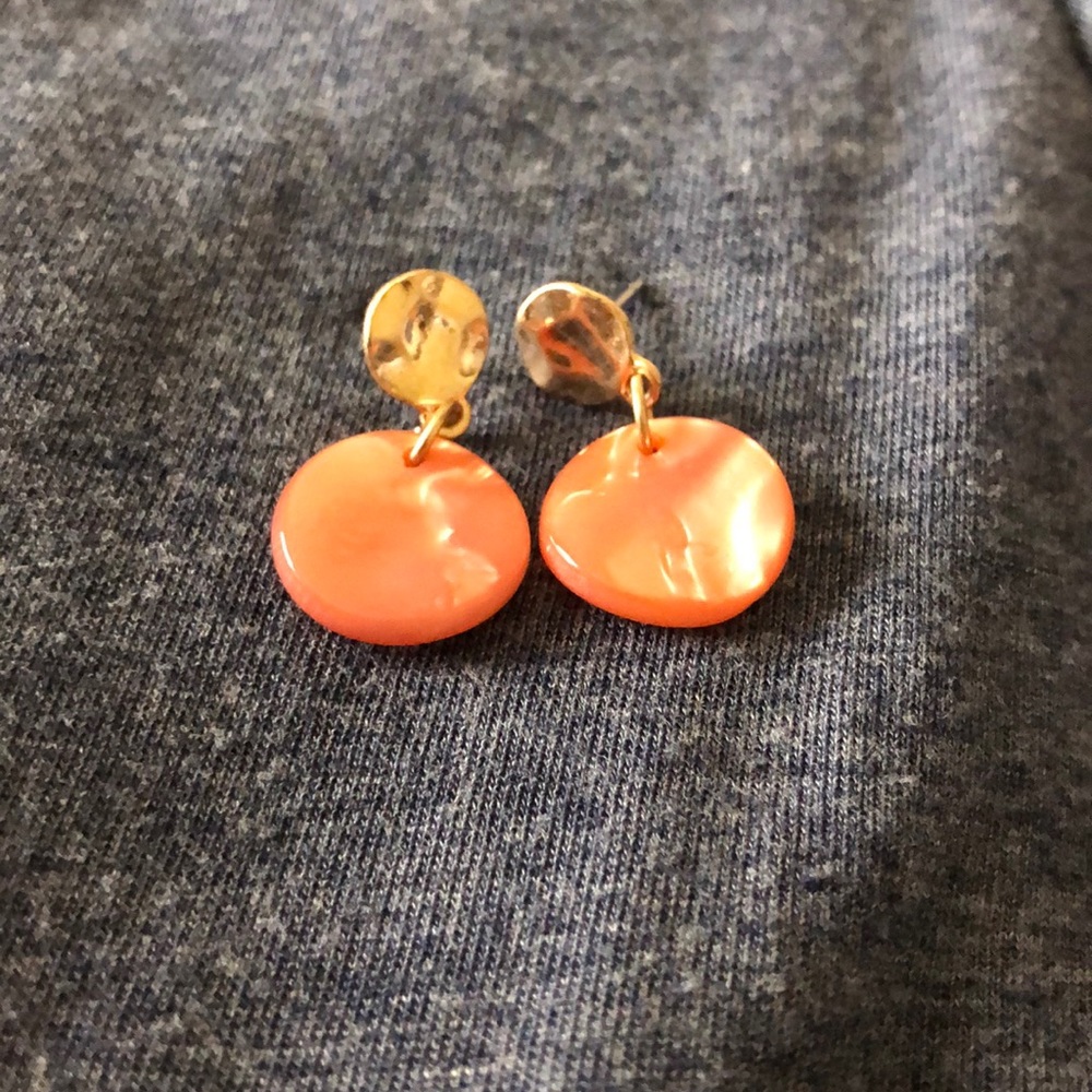 Pink & Gold Earrings